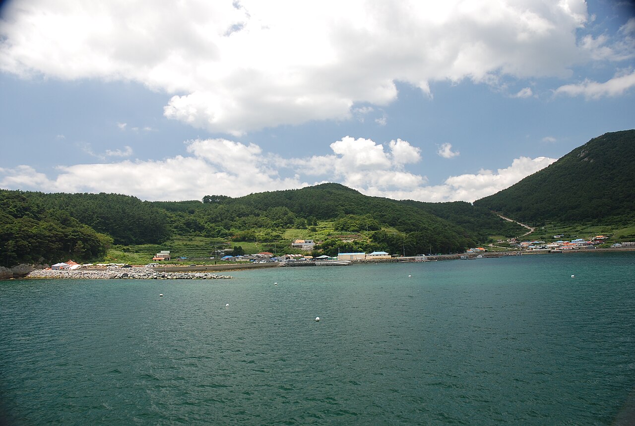 Puerto Gokryongpo en la isla Chubongdo, Tongyeong